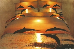 posciel-3d-delfiny-zachod-slonca
